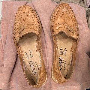 Women's leather Huaraches Sandals